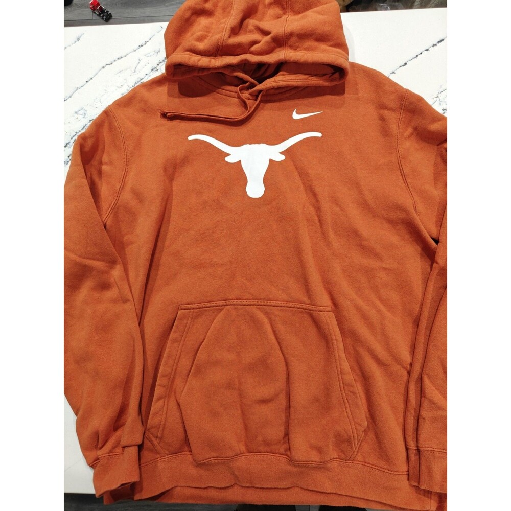 Nike Texas Longhorns Hoodie Mens XL Club Fleece UT Burnt Orange 2017